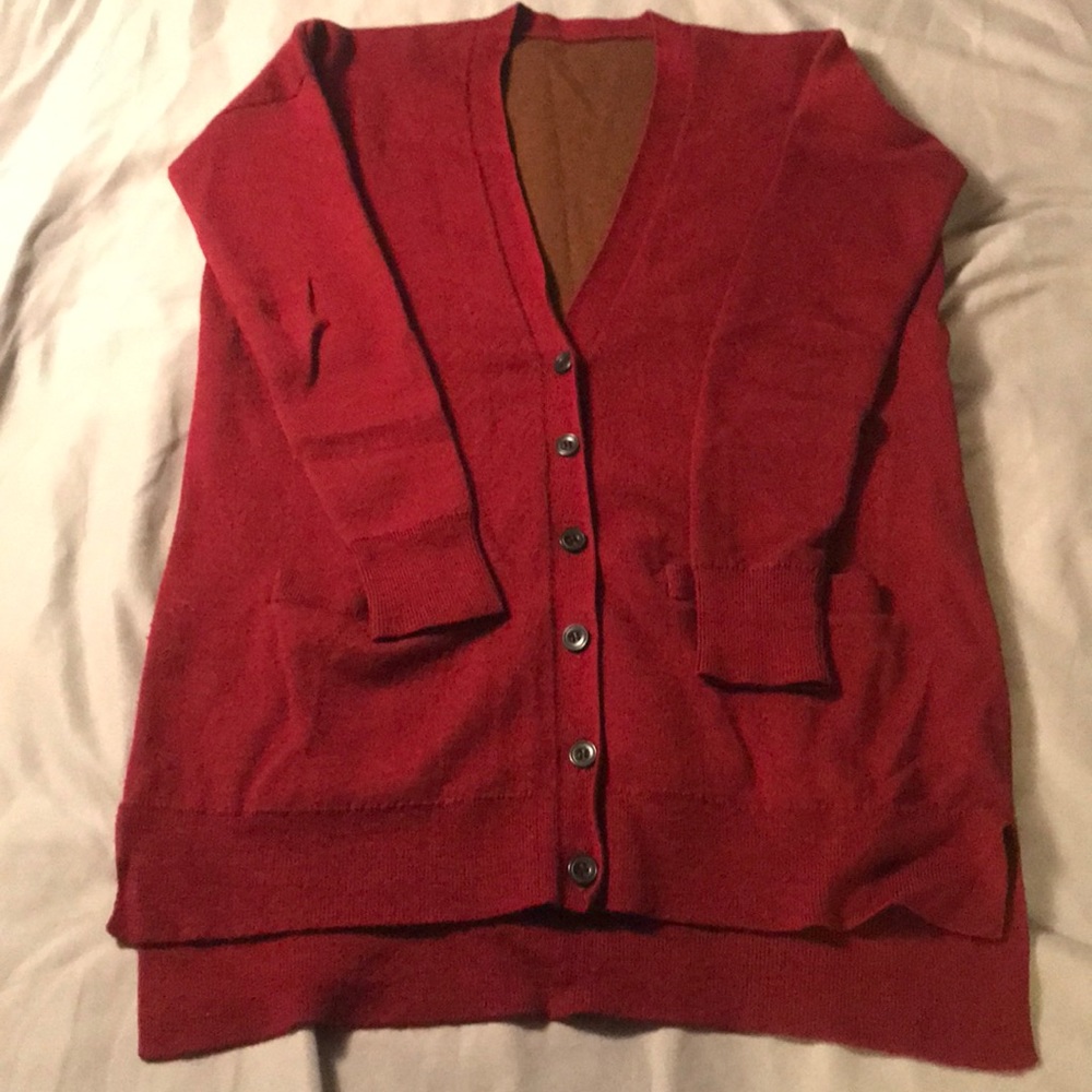 J Crew double layer merino cardigan